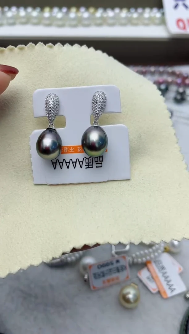 【闪购商品】海水珍珠耳饰银S925镶嵌W39