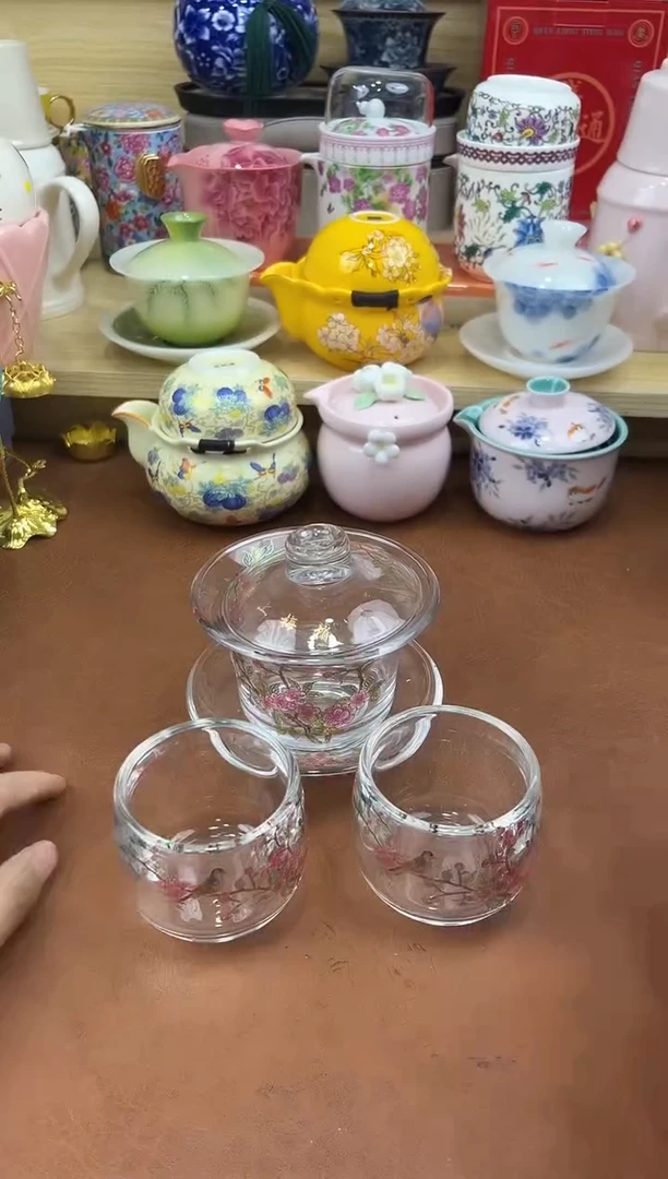 陶陶瓷茶具摆件旅行套组