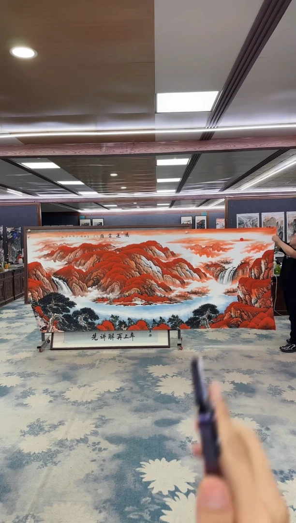 国画厚**物W-刘雪红-大丈二-山水国画