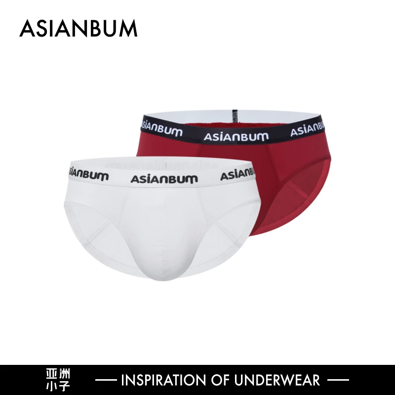 Asianbum男士冰丝网眼拼接低腰窄边性感修身三角裤时尚运动透气