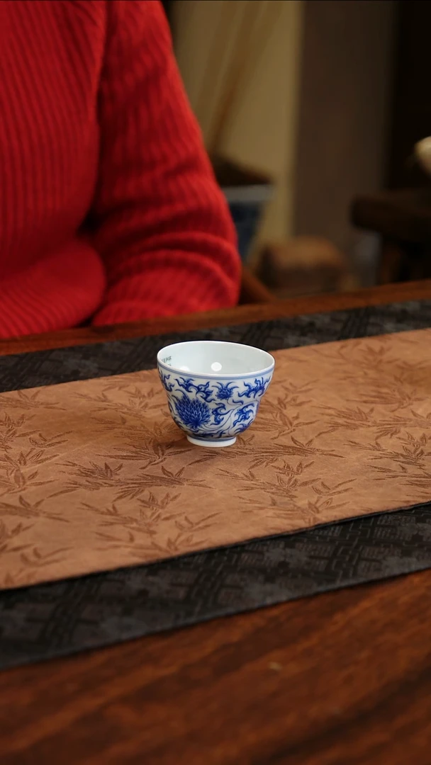 【闪购商品】杯子聚澜堂缠枝菊葫芦杯