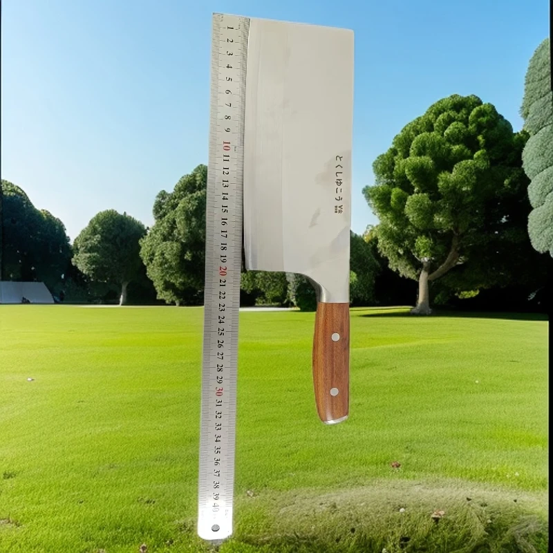 v金粉末钢切片刀家用菜刀切菜切肉超锋利斩切两用刀厨师西厨刀