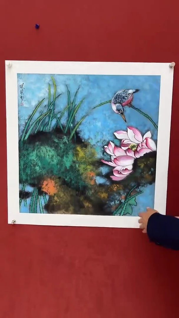 国画杨风顺-4平尺-花鸟-补书