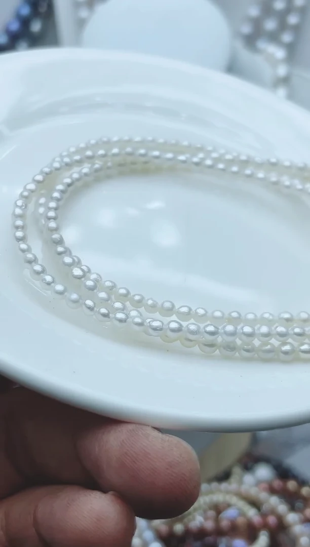 【闪购商品】淡水珍珠颈饰钛钢1