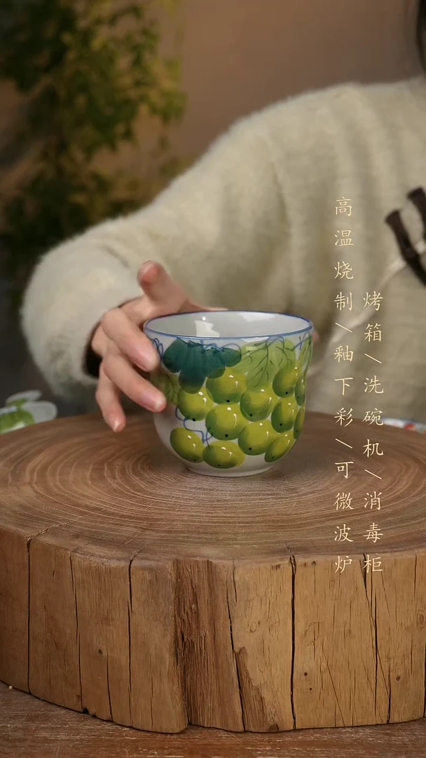 碗瓷景德镇手工手绘高温瓷釉下彩