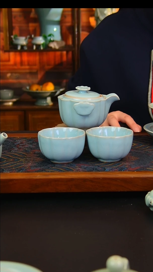 瓷片原矿汝瓷福利快客套，微瑕