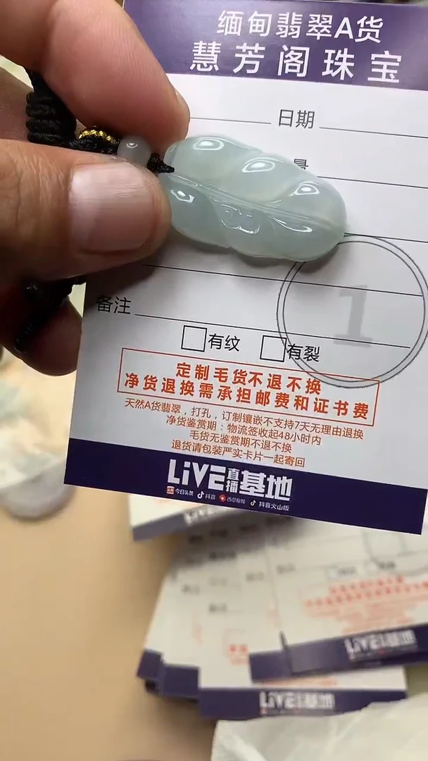 颈饰未镶嵌翡翠挂件