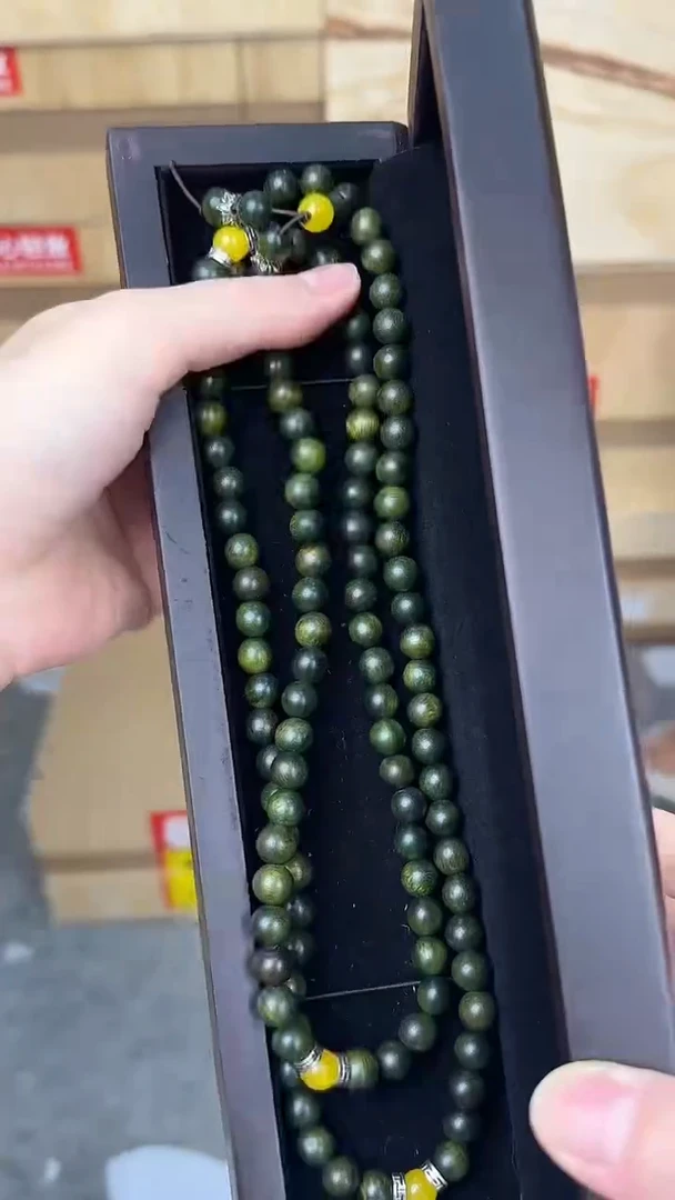 品茗文玩阁阴沉金丝楠108颗链接@@ys1003