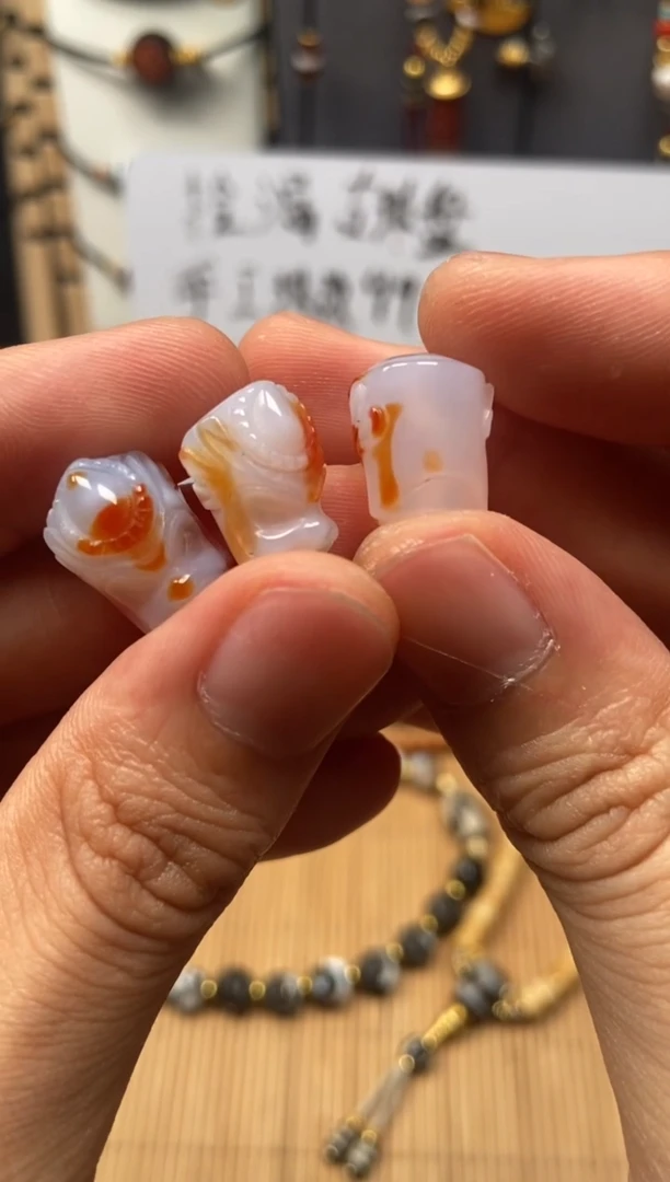 玛瑙/玉髓配珠未镶嵌9号配珠多样性发1