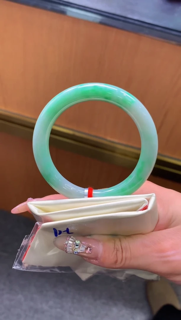 未镶嵌手镯翡翠-F11-圆条55.4