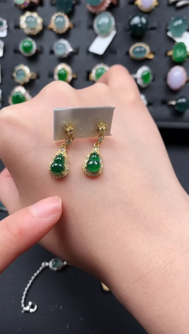 【闪购商品】翡翠戒指银S925镶嵌87087