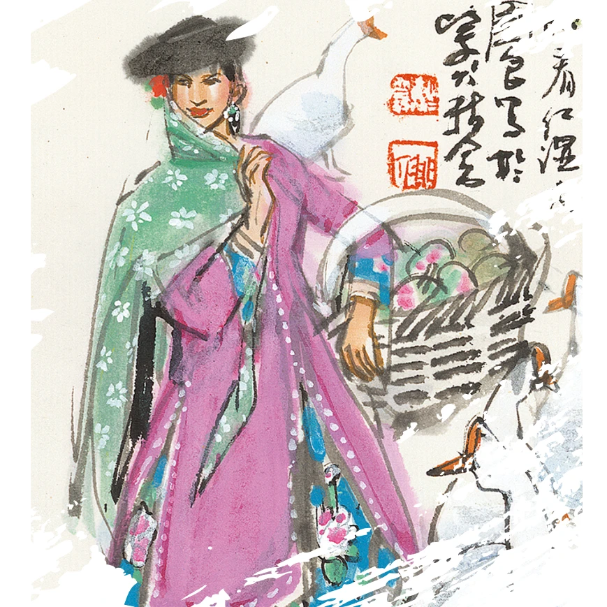 【史国良】《晓看红湿处》原章版画限量99版