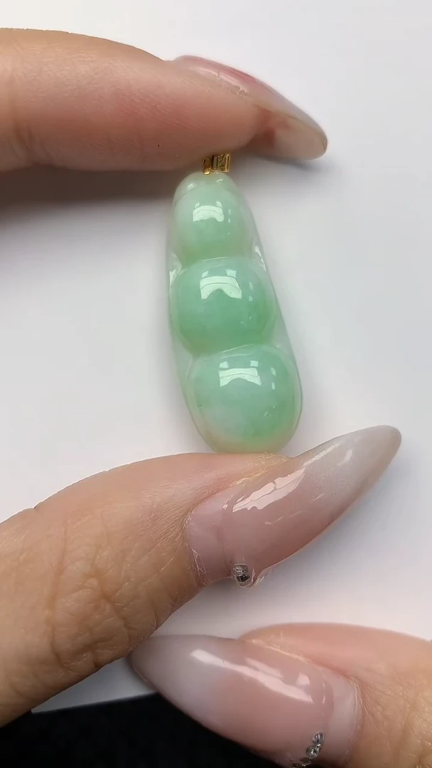 【闪购商品】翡翠颈饰18K金镶嵌天然翡翠A货