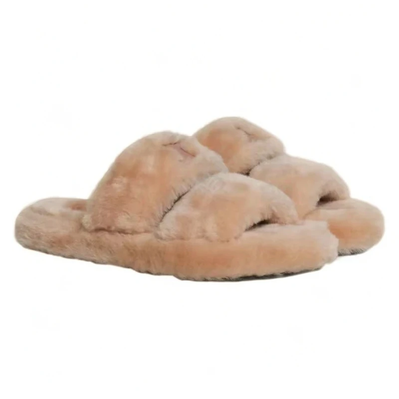 未使用 Celine/思琳 粉色毛毛拖鞋 37