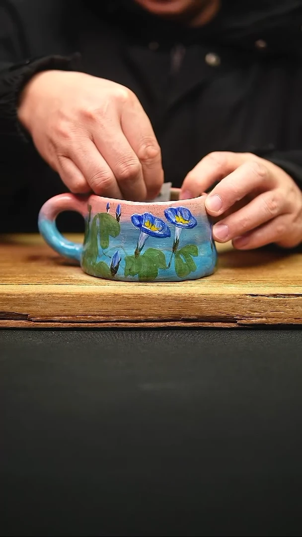 @@陶园瓷舍@@纯手工手绘@高温釉下彩