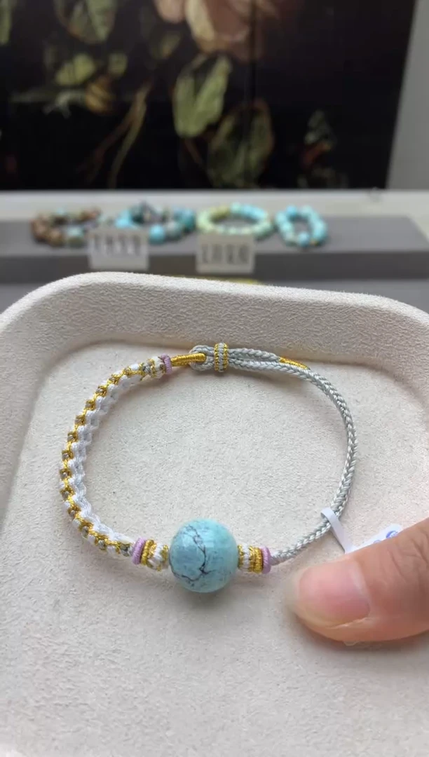 未镶嵌绿松石手绳A156