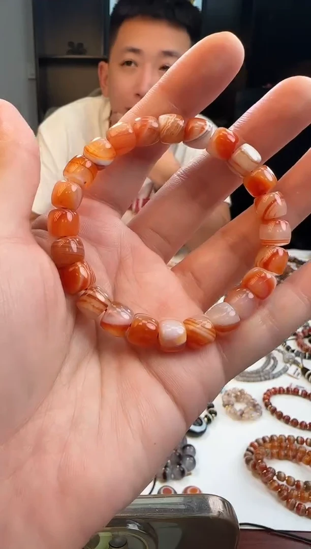 未镶嵌手链玛瑙/玉髓1129-03多样性的发货