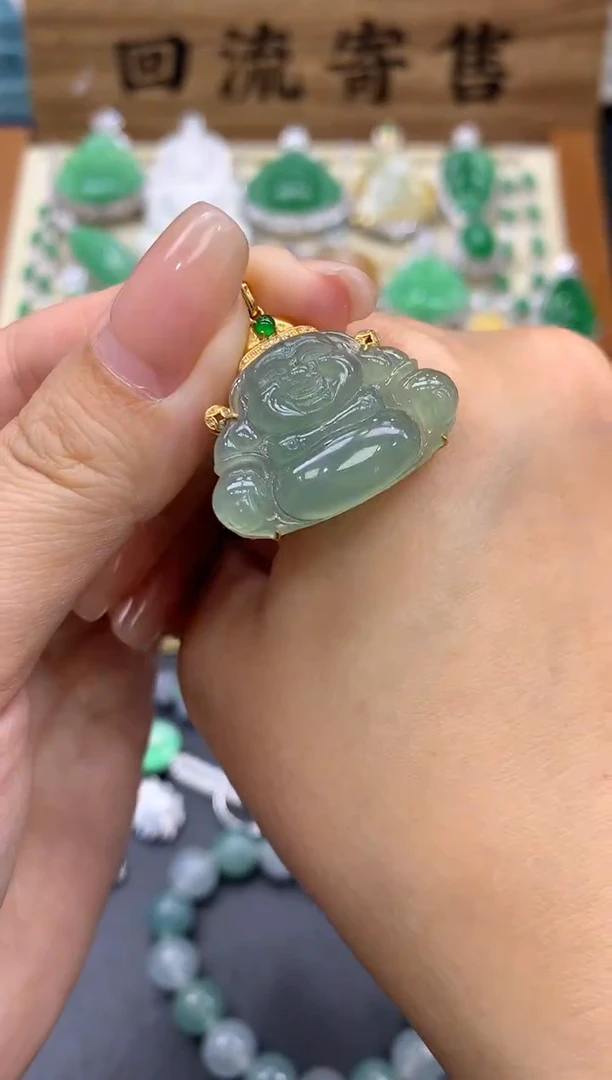 【闪购商品】翡翠颈饰18K金镶嵌266-中国好珍宝