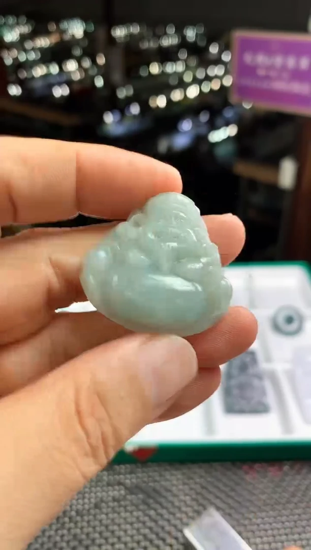 定制翡翠未镶嵌翡翠吊坠--25745