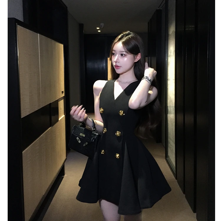 [思思studio]现连衣裙女神范高级感夏季气质名法式时尚显瘦SS-087