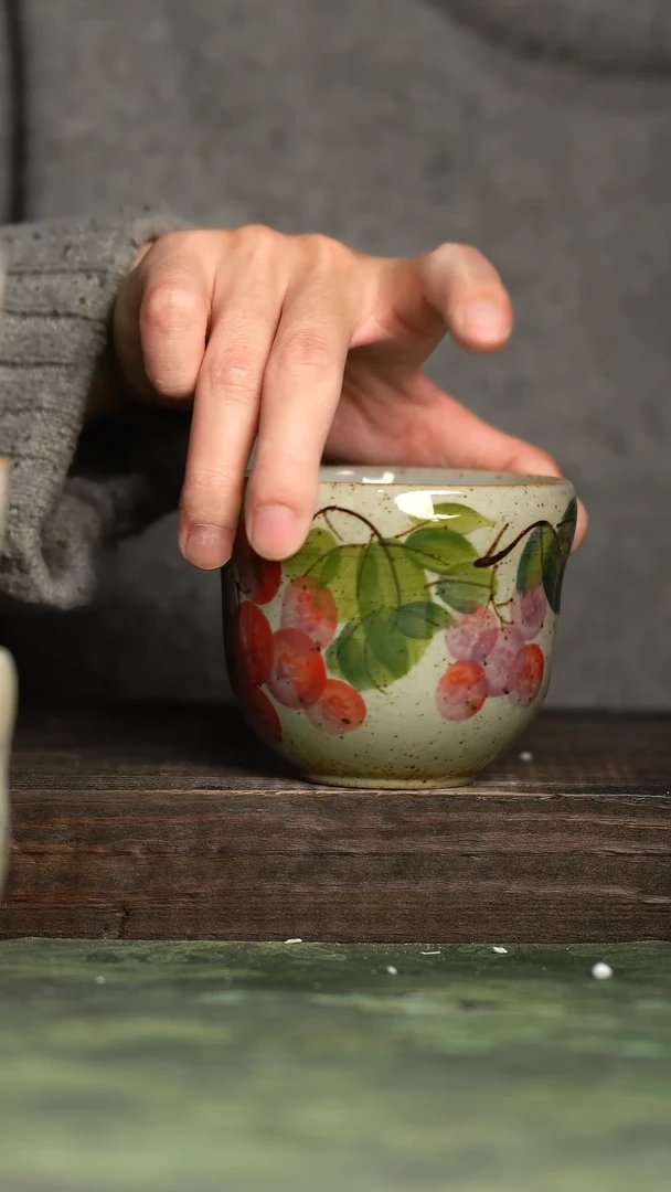 【闪购商品】杯青诗手工手绘瓷器