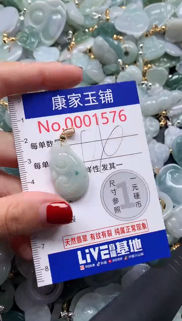 翡翠未镶嵌吊坠(不含链)1576