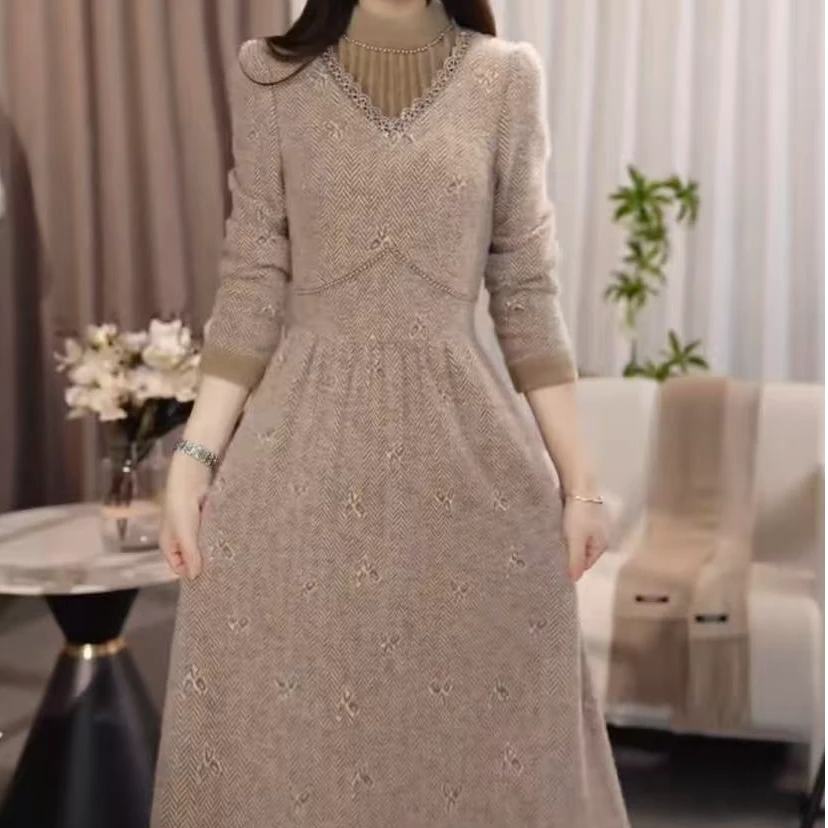 【依然定制】 X672 #  新款  显瘦 减龄 秋冬  连衣裙