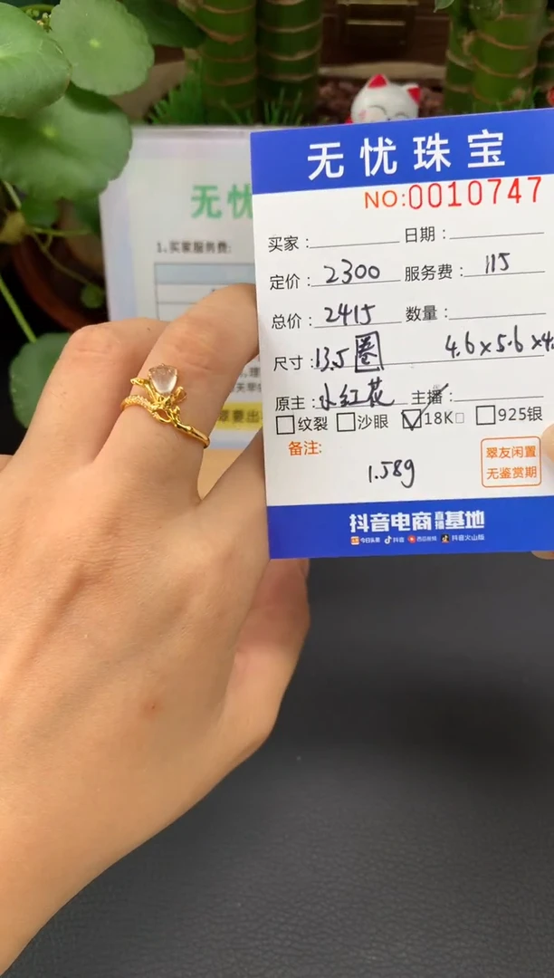 18K金镶嵌定制翡翠变*猫A197