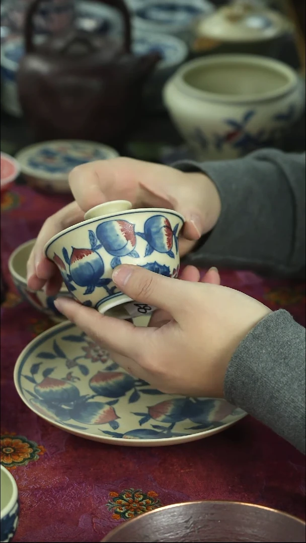 炸茶具 天冷了 围炉煮茶中~~