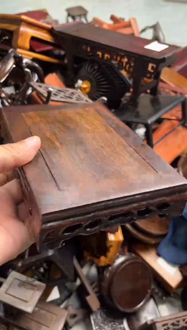 木64黑檀木蝙蝠款长方