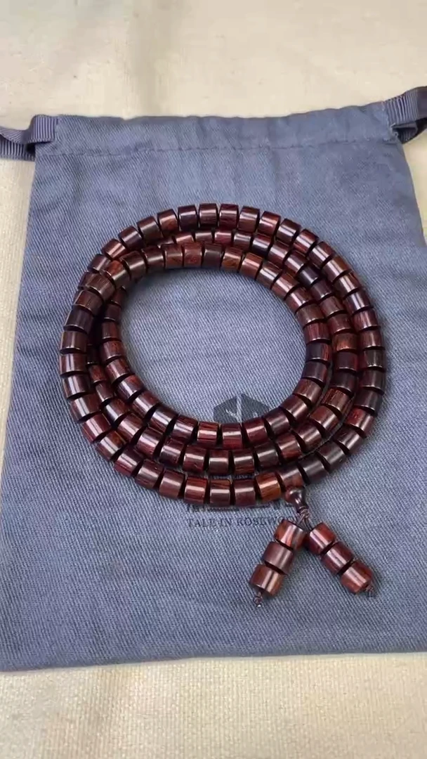 黄花梨/降香黄檀手串/手链黄花梨 6x7x108