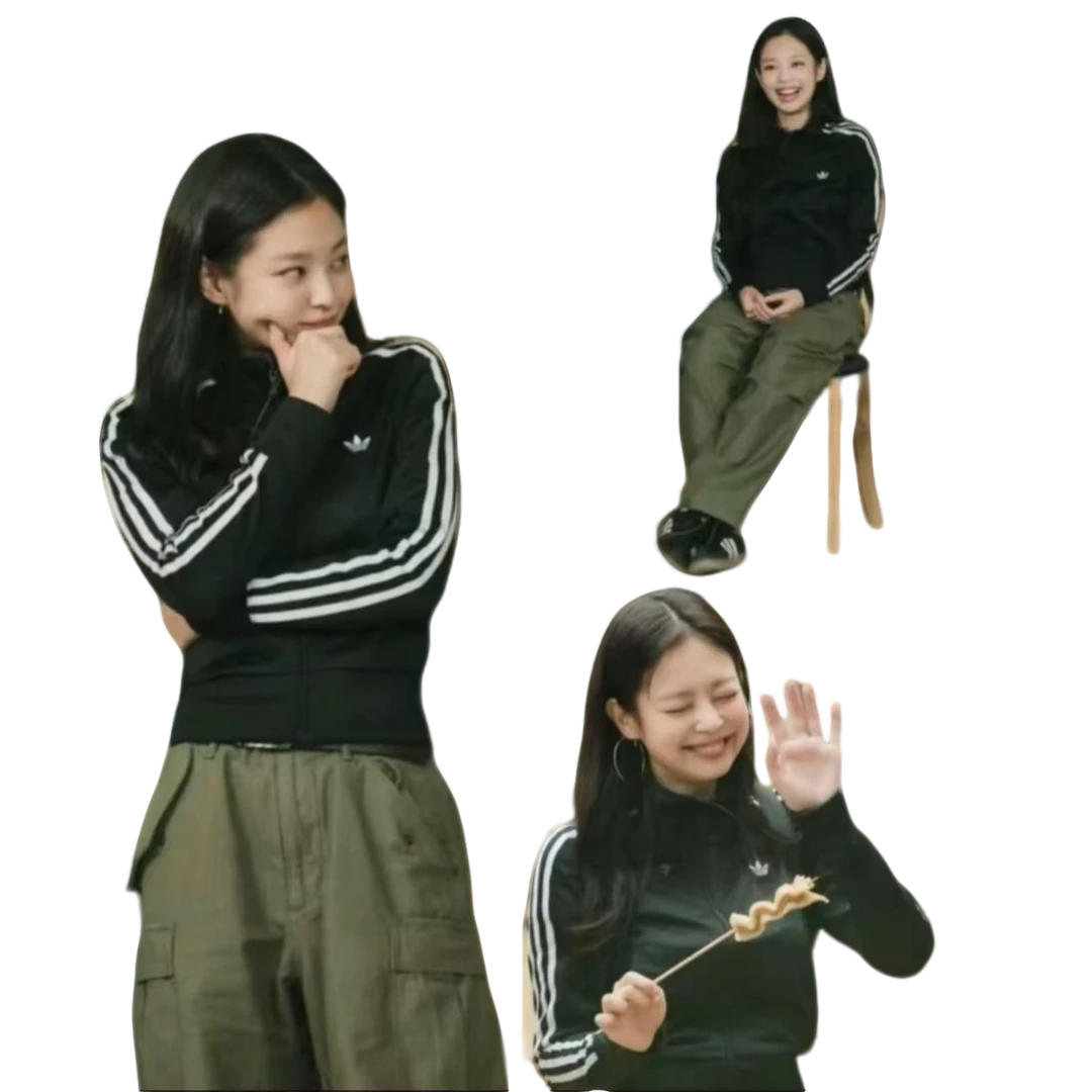阿迪达斯三叶草女复古穿搭针织运动修身夹克外套IY7278