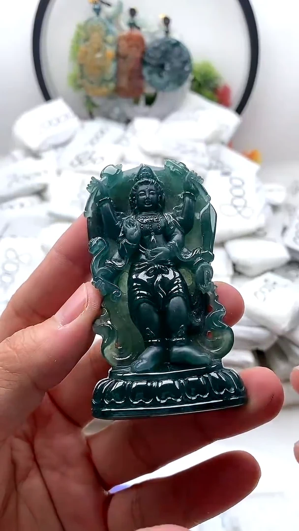 【闪购商品】翡翠颈饰未镶嵌千手观音