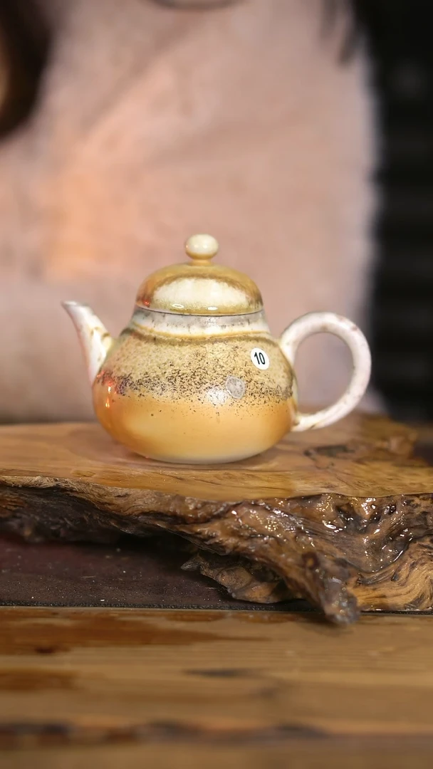 景德镇纯柴烧 中白泥壶 10