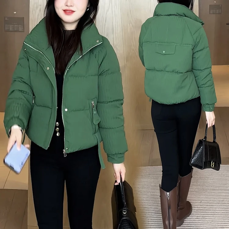 爆款时尚百搭短款棉衣棉服女2025冬季新款洋气显瘦加厚小棉袄外套