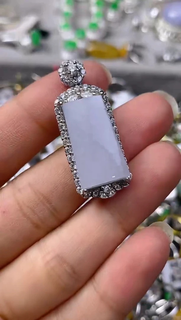 银S925镶嵌戒指翡翠百内无证书