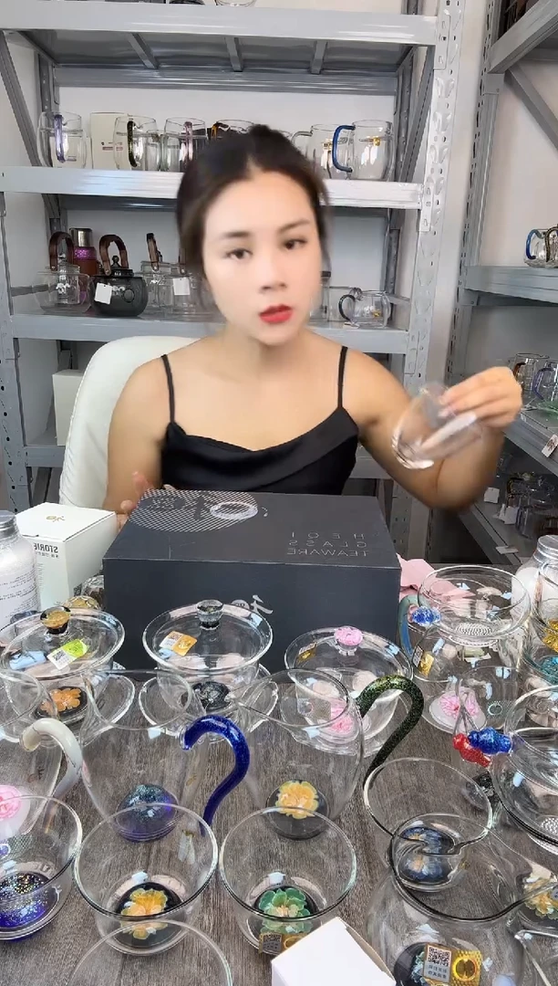 水晶玻璃无盖款禾器 天泽茶海