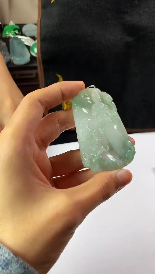 未镶嵌定制翡翠S毛货不退不换-有黑点有瑕疵介意勿拍