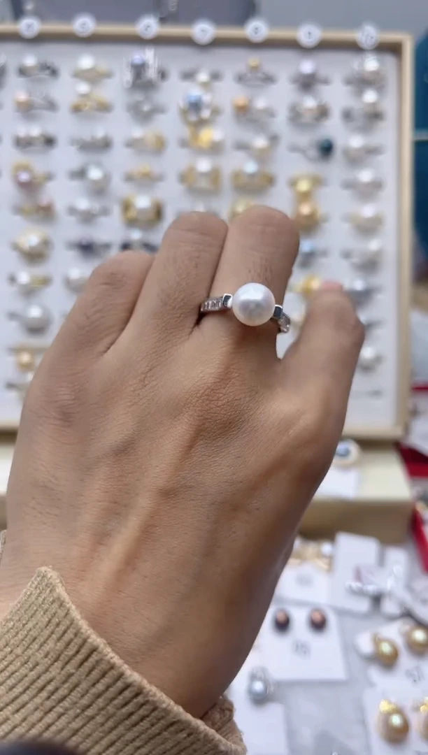 【闪购商品】淡水珍珠戒指合金107