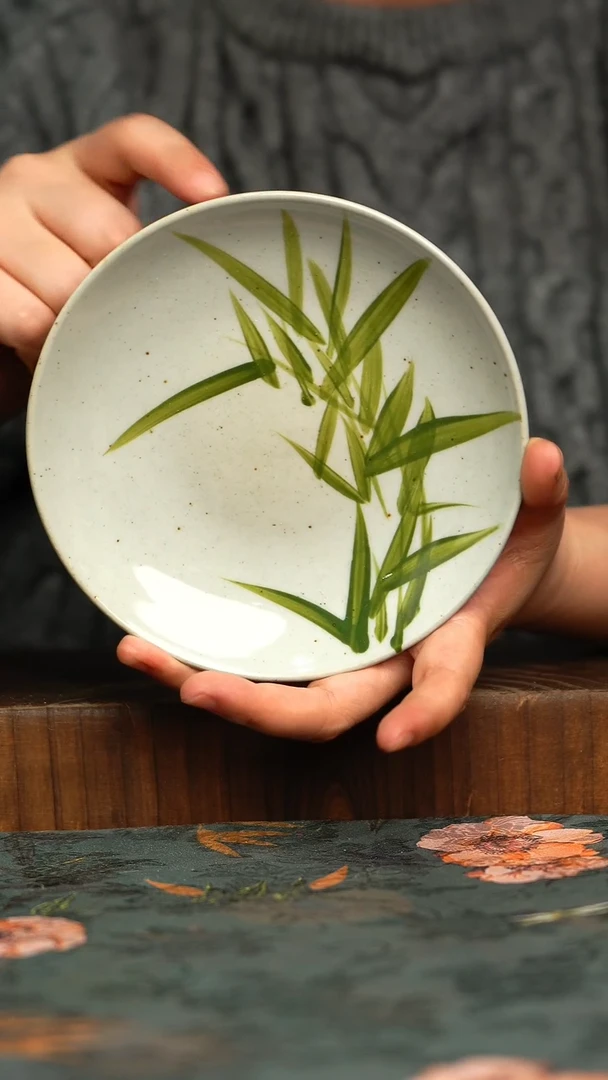杯釉下彩手工手绘同款陶器