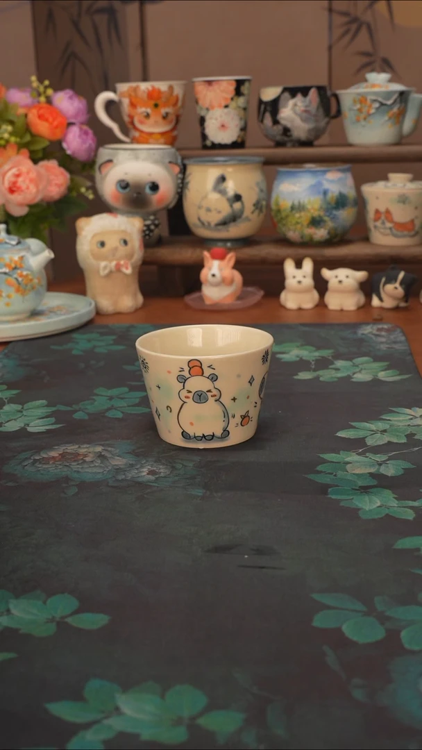 珂珂 卡皮巴拉猪口杯