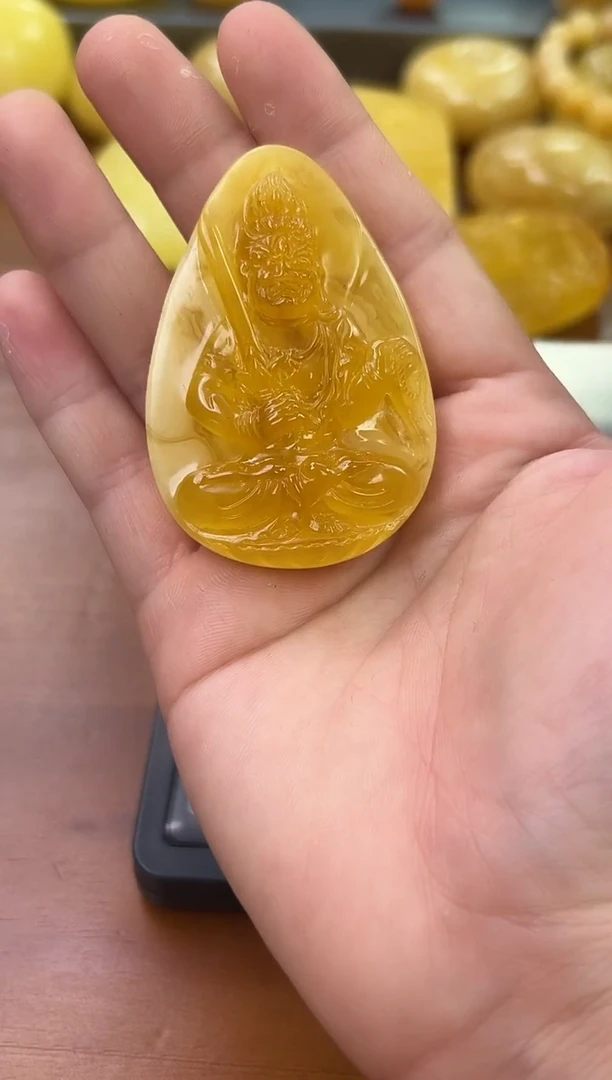 未镶嵌蜜蜡裸石琥珀蜜蜡吊坠