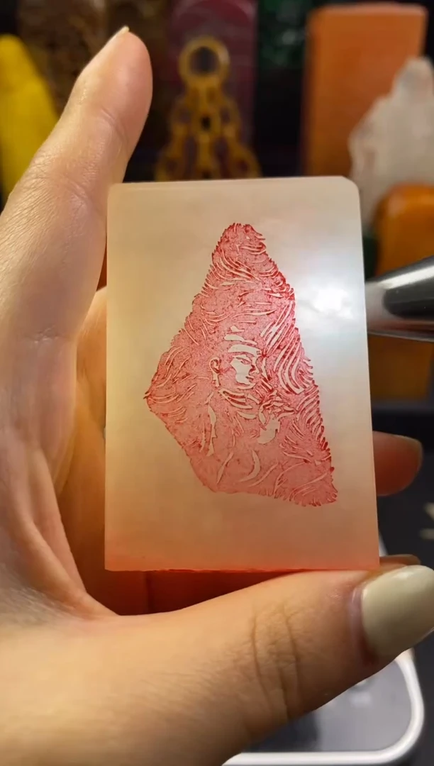 寿山石印石印文：大富贵小神仙 荔枝冻佛造像闲章