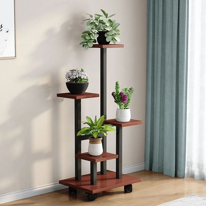 阳台铁艺花架客厅落地式装饰花盆架多层置物架室内花架新款式客厅