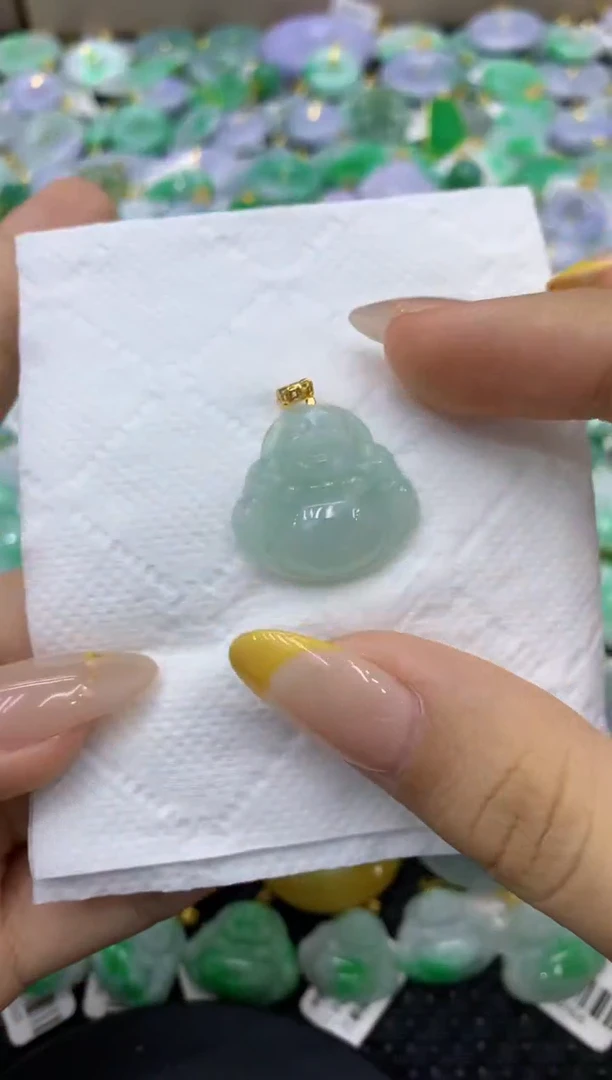 颈饰未镶嵌翡翠天然缅甸翡翠A货
