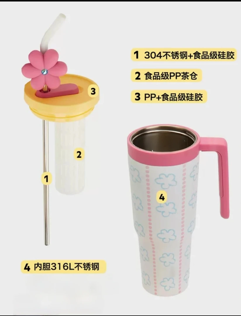 T家水杯  蜡笔花花