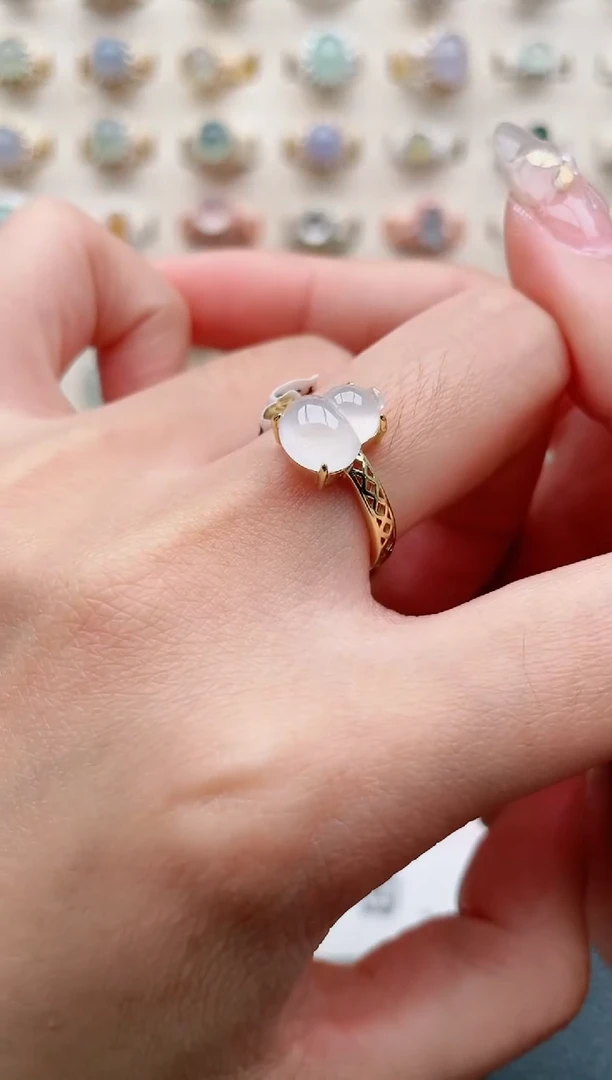 【闪购商品】翡翠戒指银S925镶嵌1111