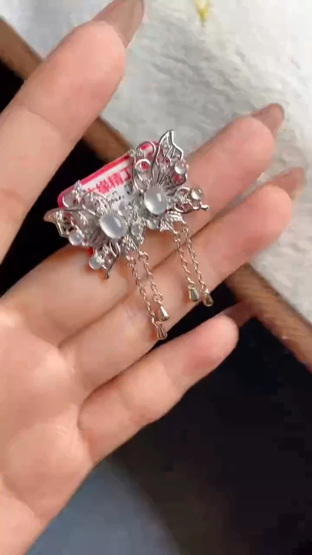 翡翠戒指银S925镶嵌天然A货翡翠