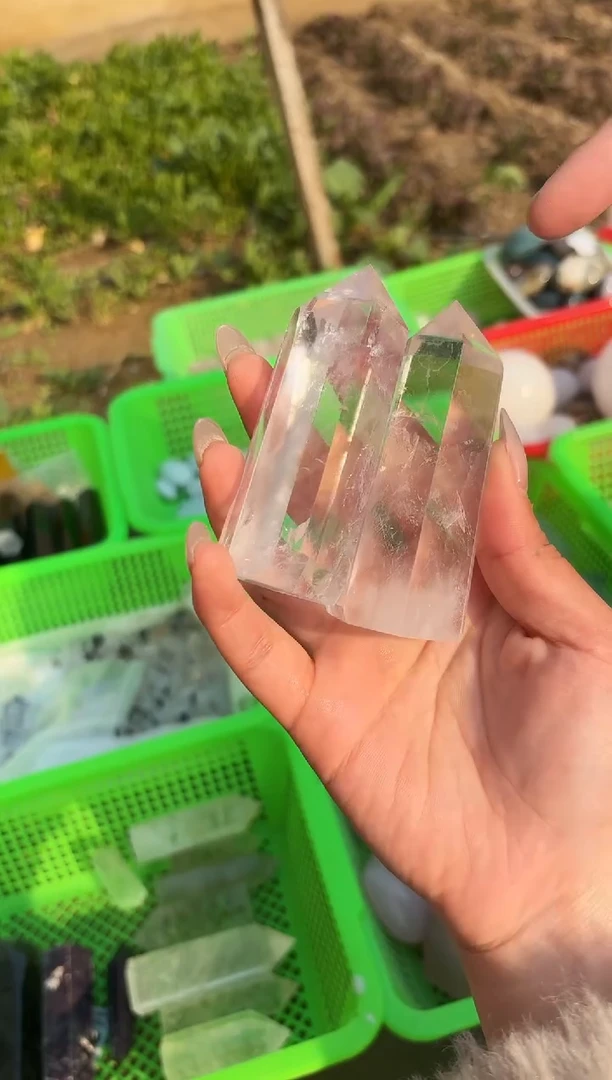 【闪购商品】水晶摆件未镶嵌白水晶柱子 168多样性发一个