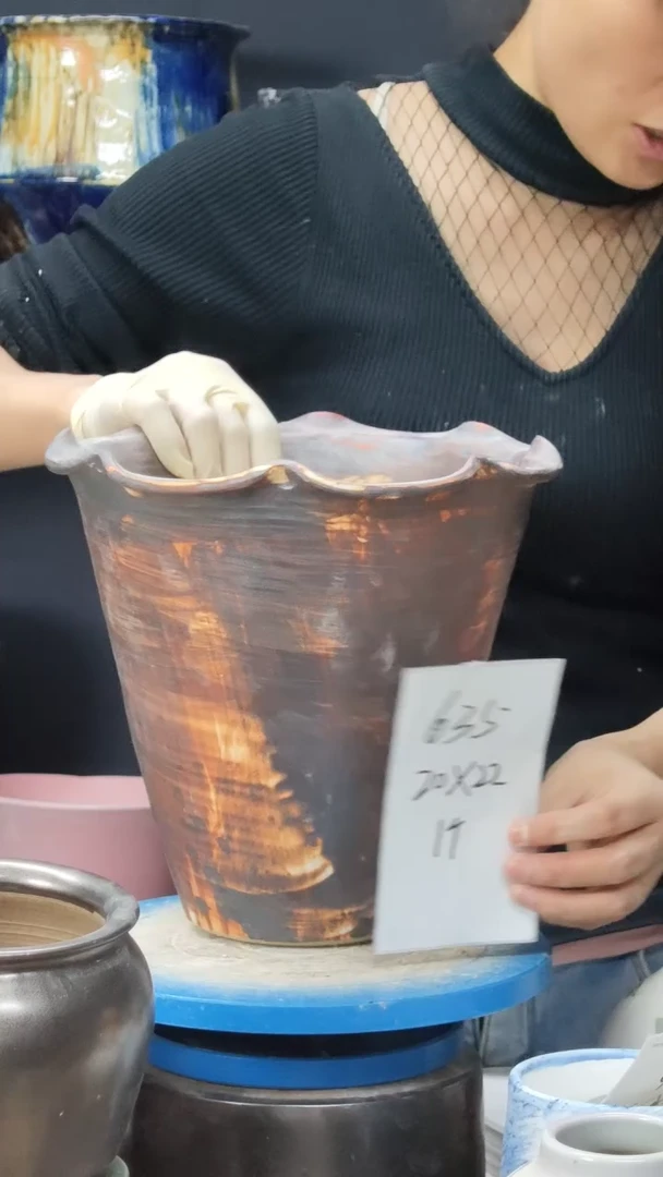 景德镇花盆默认微瑕635